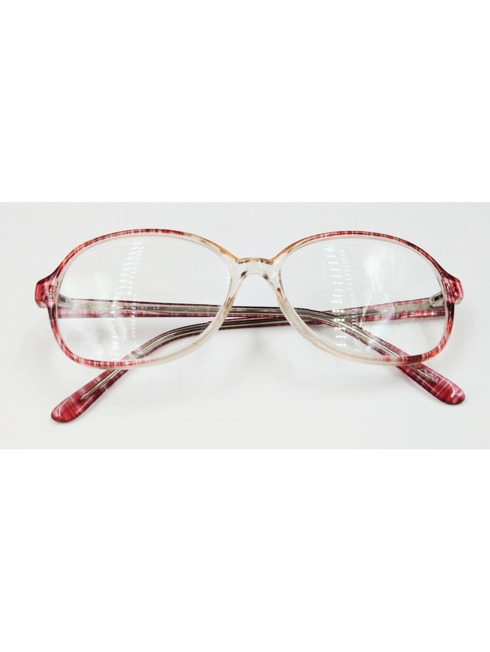 53rd ST Rose Eyeglasses Frames 53-16-135 Pink Striped Oval Womens Vintage